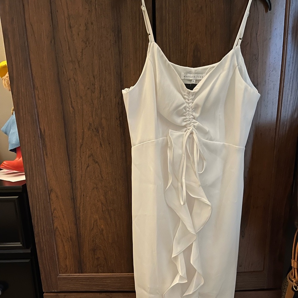 Large midi strap dress.  New with tags